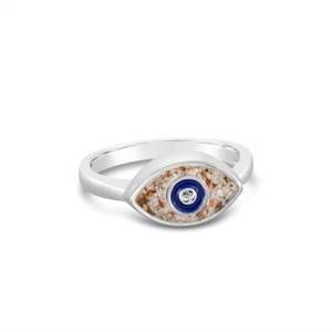 NEW DUNE JEWELRY women's third eye chakra ring in silver